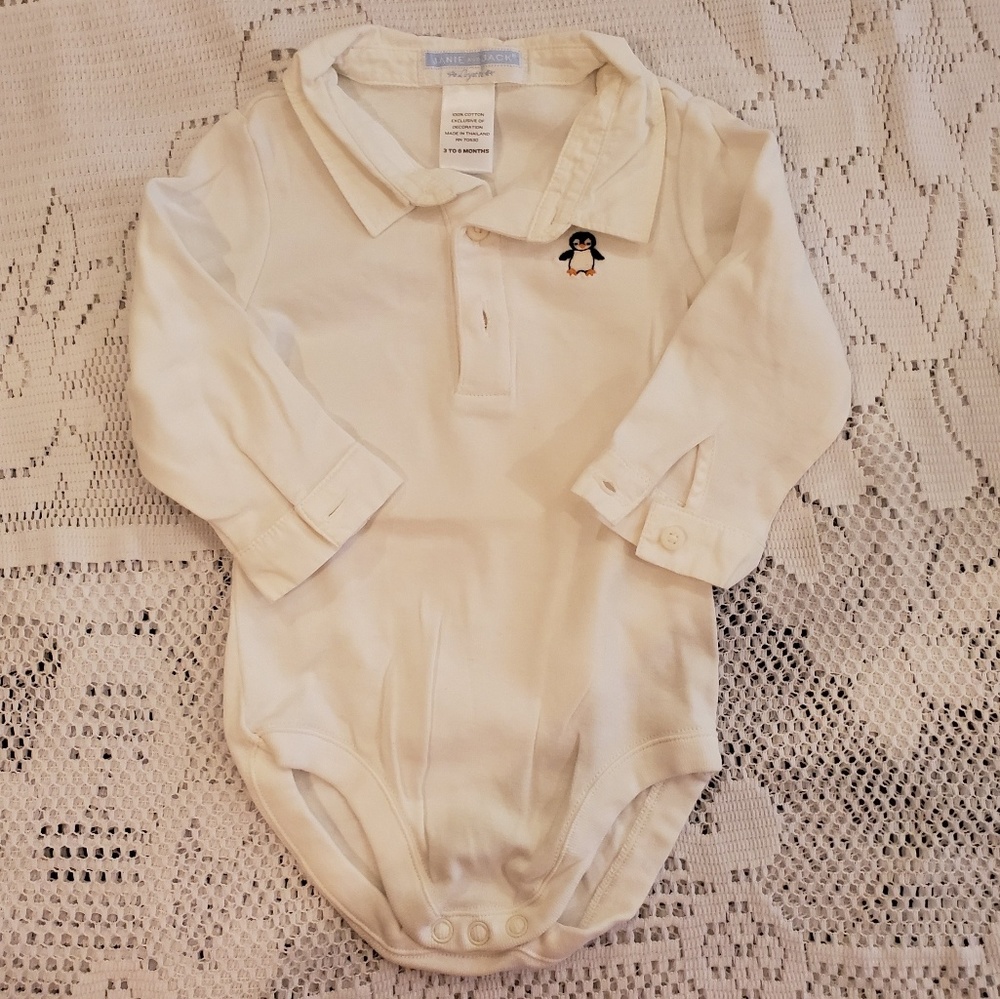 Janie and Jack embroidered polo with collar